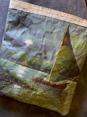 Image of one of a kind painting bag - landscape no. 02