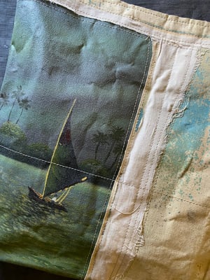 Image of one of a kind painting bag - landscape no. 02