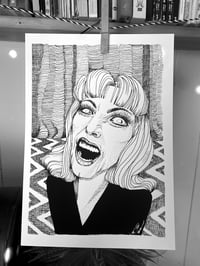 Laura Palmer Twin Peaks Print: A4 Pen and Ink Illustration, David Lynch Fan Art