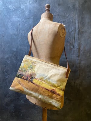 Image of one of a kind painting bag - landscape no. 04