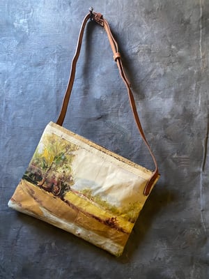 Image of one of a kind painting bag - landscape no. 04
