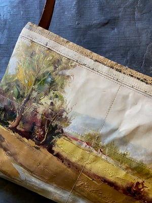Image of one of a kind painting bag - landscape no. 04