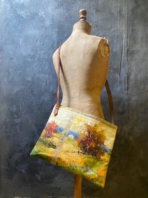 Image of one of a kind painting bag - landscape no. 06