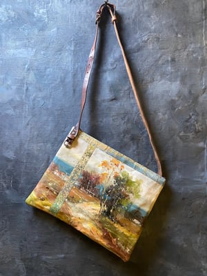 Image of one of a kind painting bag - landscape no. 06