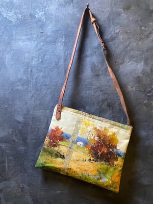 Image of one of a kind painting bag - landscape no. 06