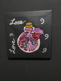 Image 1 of Love Potions number 9 mixed media painting