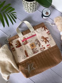 Image 3 of Sac à Projets taille M, poche avant : La cueillette des oursons