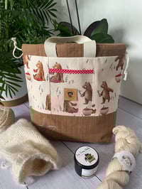 Image 4 of Sac à Projets taille M, poche avant : La cueillette des oursons