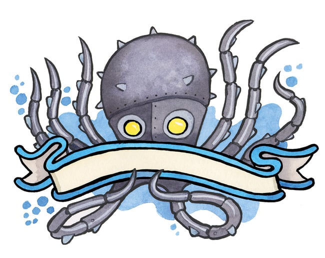 Of Mice and Mummies: Roboctopus chapter head