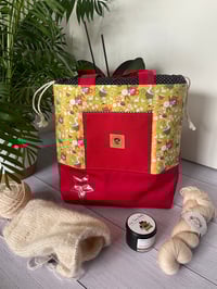 Image 1 of Sac à Projets taille L, poche avant : Petites oies rouges