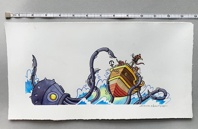 Of Mice and Mummies: Roboctopus attacks the Daring Dormouse