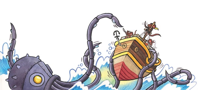 Of Mice and Mummies: Roboctopus attacks the Daring Dormouse