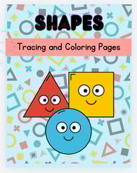 Image 4 of PDF VERSION: ALL 3 SETS - Letters, Numbers & Shapes Tracing & Coloring Pages
