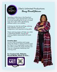 Image 5 of PDF VERSION: ALL 3 SETS - Letters, Numbers & Shapes Tracing & Coloring Pages