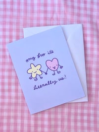 Image 1 of BFF 'Literally Us' Greeting Card - For Besties