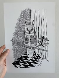 The Owls Are Not What They Seem Twin Peaks Print: A4 Pen and Ink Illustration, David Lynch Fan Art