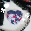 Ooe Oosaki x Shimbashi - 2.25" Heart Shape Badges
