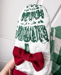 Image 5 of Upcycled Quilted Evergreen Fleece Lined Mittens 