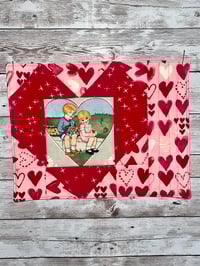 Image 1 of Oh MI Heart - Quilt Block & Mug Rug Sewing Pattern - PDF Instant Download