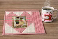 Image 4 of Oh MI Heart - Quilt Block & Mug Rug Sewing Pattern - PDF Instant Download