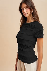 Image 5 of Stretch Frill Lace Top - APRIL 