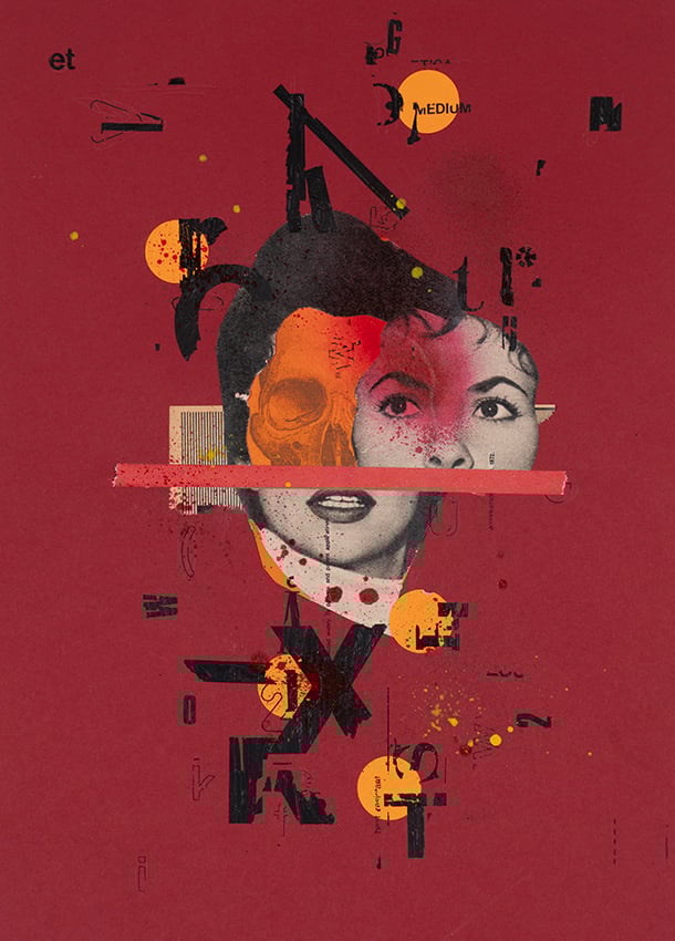 ORIGINAL COLLAGE - Skull3