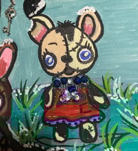 Image 4 of Zombie Pets mixed media painting 