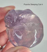 Image 1 of Fluorite Sleeping Cat 