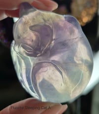 Image 2 of Fluorite Sleeping Cat 