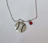 Baseball/ Softball Large Pendant  Necklace 