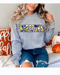 Warriors tie-dye crew