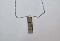 Baseball/ Softball Bar Pendant Necklace 