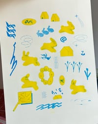 Image 2 of rabbits print