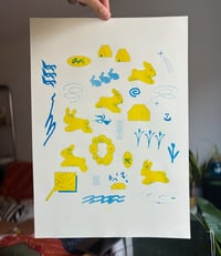 Image 1 of rabbits print