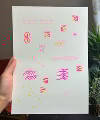 Image 1 of rhubarb & custard print