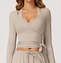 Image 7 of Wrap top with Trousers