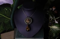 Image 1 of Green linen tiger eye necklace - XS