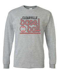 Clearville Baseball Long Sleeve Design 3