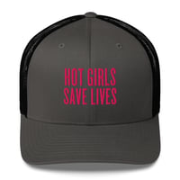 Image 10 of HOT GIRLS SAVE LIVES - THE TRUCKER HAT IN PINK 
