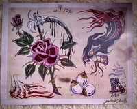 Image 1 of Crackle Tatt Flash Print