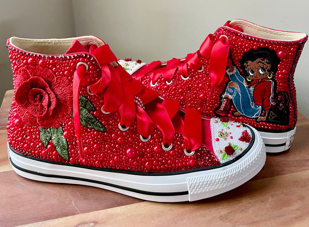 Image of Betty Boop Valentines Day Edition Converse