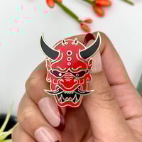 Image 3 of Oni Mask Enamel Pin