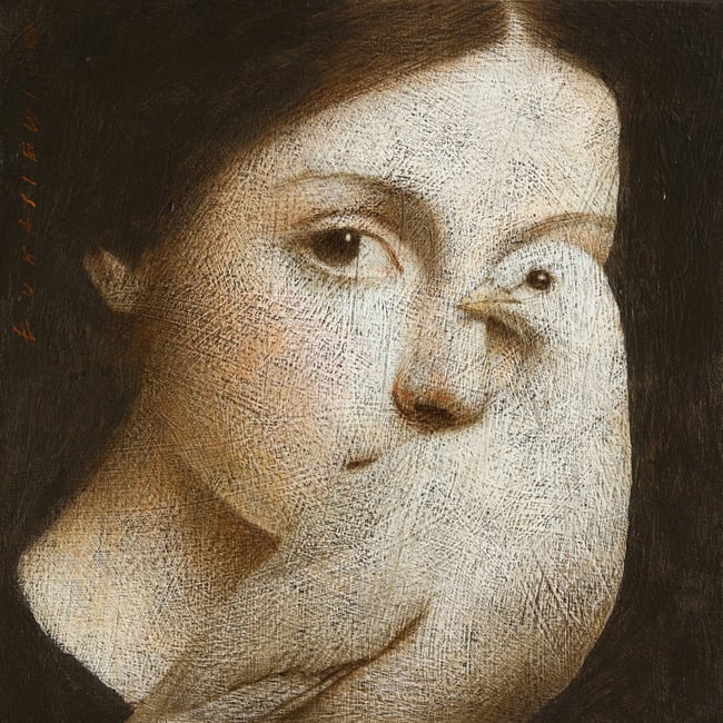 Woman With a Bird  II
