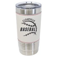 20oz Leather Tumbler  Clearville Little League   