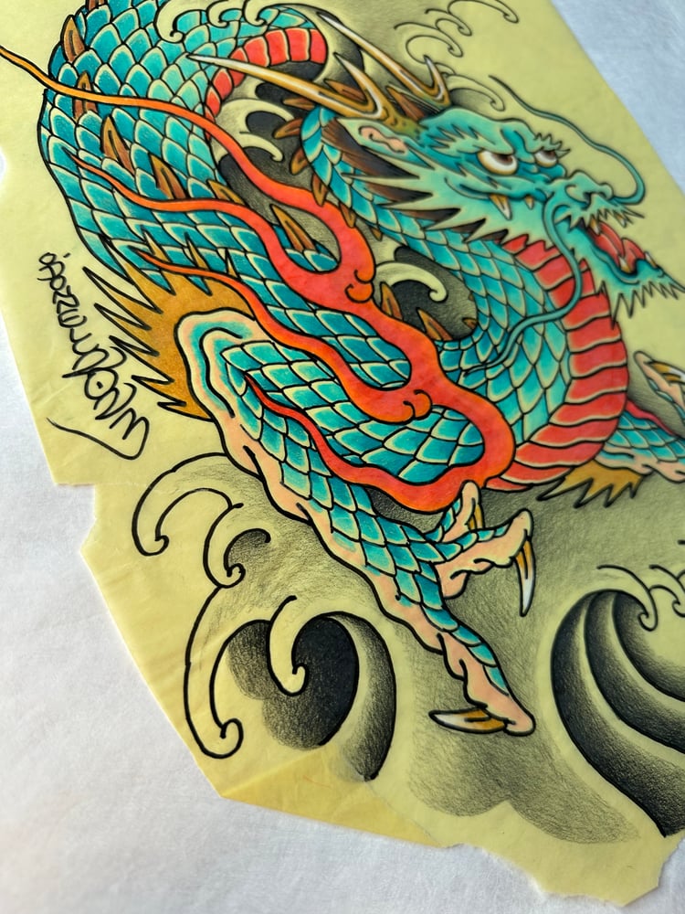 Image of Blue Dragon and water 2023