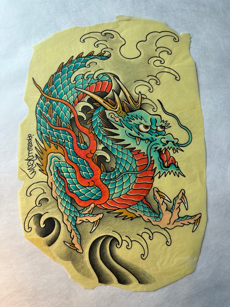 Image of Blue Dragon and water 2023