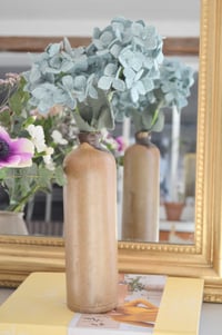 Image 1 of Hortensia vert clair en laine feutrée