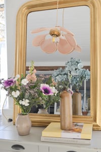 Image 2 of Hortensia vert clair en laine feutrée