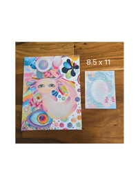 Image 2 of "wish upon a axolotl" print