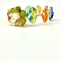 Image 3 of Jelly Candy Series Featuring Healing Crystals & Glass Handmade Bangles